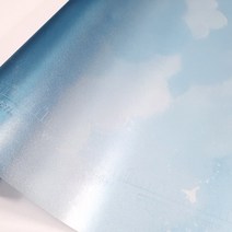 데코미 점착 무점착 창문시트지 암막 블랙 화이트 UV 안개 스트라이프 쏠라, WS-41 (솜사탕구름)