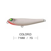 최신 탑워터 연필 WTD 표면 낚시 미끼 71mm/ 7g 강아지 산책용 인공 바닷물 하드 베이스 플라스틱 워커 태, 04 D 71mm-7g