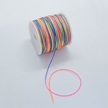 [비즈엔케이] 혼합색상 0.8mm 나이론 매듭실 판매단위 10M(미터)