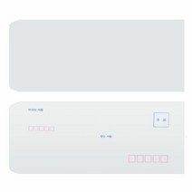 오피스존 A4봉투 인쇄유 인쇄무 100매 우편봉투 편지O 규격편지, 색상:인쇄무