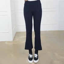 쇼퍼 따뜻한 겨울 기모 나팔 트임 부츠컷 스판 밴딩 데일리 바지 55-100 사이즈