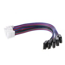 5 PCS 15cm 4 핀 4 핀 5050 3528 LED RGB 스트립 확장 커넥터 케이블 와이어, 5개
