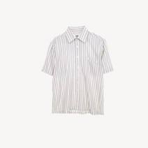 LYLE&SCOTT 울혼방 스트라이프 반팔 셔츠 MAN_L