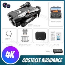 신제품 Z908 프로 드론 2.4G 와이파이 미니 드론 4K 전문 장애물 회피 헬리콥터 원격 제어 쿼드콥터 RC 드론 완구, 중국, J.블랙 4K 1B