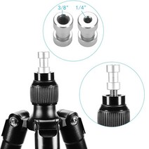 DSLR LED 스트로보 3/8 1/4 변환 스피곳 소프트박스
