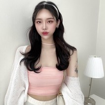VANANA2 여성 러블리 캔디 비비드 쉬폰 스트랩 나시 탑