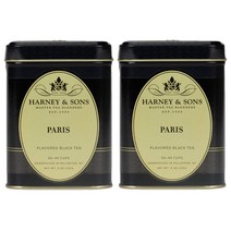 Harney & Sons Paris Flavored Black Tea 하니 앤 손스 파리 블랙티 홍차 4oz(112g) 2팩, 1개