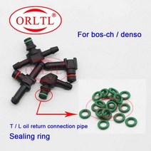 오일 리턴 파이프 조인트 실링 링 역류 보쉬 덴소 디젤 인젝터 플라스틱용 T 및 L 타입 10 개, Sealing ring