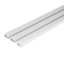 국산몰딩 사각20mm*3개입 길이1M, 화이트