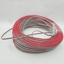 전장부품 주석 도금 구리 22AWG 3 핀 와이어 케이블 PVC 절연 22awg 전기 LED DIY 연결 연장, 03 100 meters