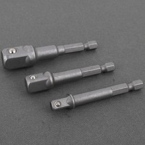 09통-09TONG 복스세트 복스용품 모음 가정용 산업용 DIY 차량용, 1개, 복스 소켓 어댑터 세트 3PCS(1/4, 3/8, 1/2) 육각비트