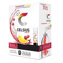 CELSIUS On-the-Go 파우더 스틱 팩 크랜베리 레몬 2.5온스14개, [06] 주황색
