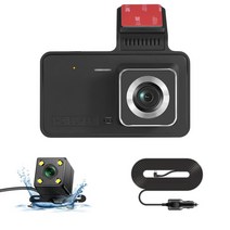 5채널블랙박스 4채널 3채널 화물차 룸미러 패달 블랙박스 차량용 DVR 4.0 인치 대시캠 비디오 레코더 HD 블랙 박스 24 주차 모니터 대시 캠, [02] Dual lens, [01] 32G