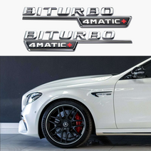 바이터보 4매틱 플러스 + 엠블럼 한대분 BITURBO 4 MATIC+ 벤츠, 3. BITURBO 4매틱+ 블랙-레드 테두리