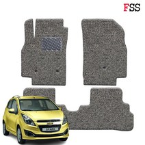 포시즌 쉐보레 스파크 코일매트 전차종 확장일체 1+2열 자동차매트, 블랙, 올뉴스파크 3세대(257)