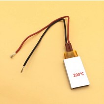 사무실 가정용 온풍기 12V 70 도 200 온도 조절기 PTC 알루미늄 쉘 세라믹 히터 가열 플레이트 보온 및 부동액, [03] 200 degrees