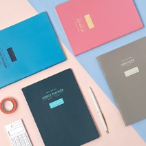 OLA 스티치 노트 4종 - A5 투두리스트 위클리 플래너 미팅 라인 만년다이어리, 미팅노트