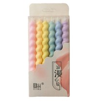 꽃초 돈보약 어버이날 포토존 샌드세레머니 브라이덜샤워 소품대여 축사 케이스 대두피켓 스탠드 케이크 촛불 파티 용품 웨딩 장식 아기 생일 파티 장식 아이와 6pcs 스레드 색상, 케이크 캔들