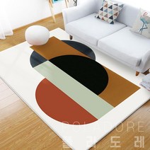 폴라도레 북유럽 모던 거실 카페트 논슬립 먼지없는 대형 러그 L