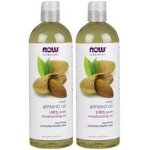 나우푸드 솔루션 100% 스윗 아몬드 모이스쳐라이징 오일 473ml 2개입, '