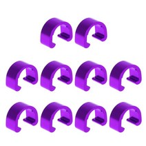 10pcs 자전거 자전거 사이클 MTB C- 클립 버클 호스 브레이크 기어 케이블 하우징 가이드, 보라