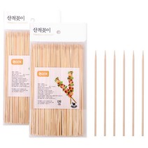 대나무꼬지 나무꼬지 나무꽂이 요지 닭꼬치 산적 꼬치, 1개, 상세페이지참조