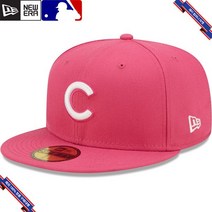 [미국정품] 813072 스냅백 캡모자 MLB [시카고 컵스] 뉴에라 Logo 59FIFTY Fitted Hat - Beetroot