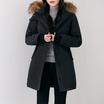 고등학생 여대생 여자 오리털 야상하프패딩 학생패딩