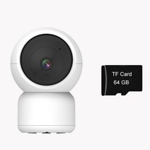 무선홈캠 강아지홈캠 PTZ카메라 IP카메라 홈캠 펫캠 자동 추적 보안 CCTV 와이파이 3MP 알람 24Ghz TF 카드 클라우드 스토리지 Onvif NVR 비디오 감시 ICSEE, 6.3MP  Add  64GB Card  미국 플러그