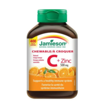 (캐나다직구) 자미에슨 비타민 C + 아연 Zinc 500mg 400정 JAMIESON VITAMIN C+ZINC, 1개