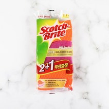 [3M] 올인원 제로스크래치 아크릴 수세미 2+1입 3개, 상세 설명 참조