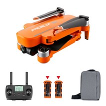 JJRC X17 접이식 촬영용 드론/6K 고해상 짐벌 카메라/듀얼 GPS 시스템/25분 비행, 2개, 오렌지
