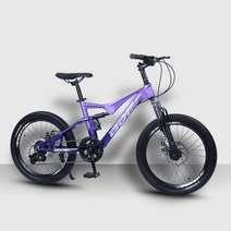 자전거 용 마그네슘 합금 소프트 테일 산악 빅 보이 7단 가변 속도 2022인치 용, 20인치, 참 퍼플 - 7단 변속 스포크 휠  마그네슘 합금