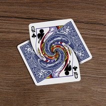 마술카드 마술트럼프 신기한 카드 Dan harlan의 소용돌이 카드 놀이 마술 트릭 클로즈업 무대 소품 환상 액, 02 파란