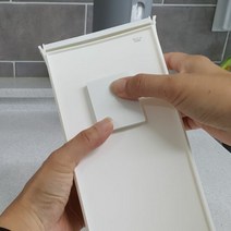 벽부착 비닐팩 비닐봉투 정리함 화이트, 단품, 상세페이지 참조