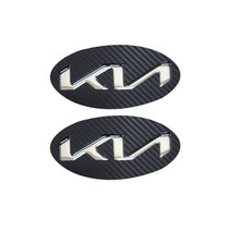 k7엠블럼 엠블럼1세트(앞+뒤), 카본실버, 2016-2019식(올뉴k7)