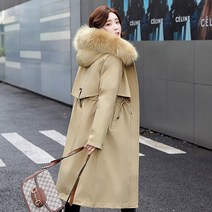 오버클래쓰 여성 트렌치 점퍼 기본 후드집업 긴팔 기모 아우터