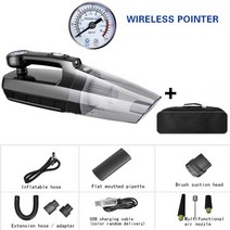 무선진공펌프 모터펌프 자동차 핸드 헬드 진공 청소기 디지털 타이어 팽창기 펌프 압력 게이지 라이트 무선, 02