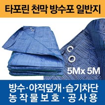 타포린 천막 방수포 일반지 5m X 5m, 1개