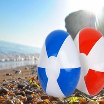 현wisehm_삼각2색비치볼 용볼 2볼 물놀이 비치 아동 플레이 유아 파란 삼각♥pcallme, ♥pcallme레드/화이트