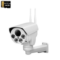 열화상카메라 적외선카메라 적외선 무선 보안 IP 와이파이 PTZ 자동 줌 SD 카드 사람 감지 IR Sonyimx335 HD 3G 4G SIM, 없음, 63.5MP-4G(M-AO)-64GB - 영국 플러그-