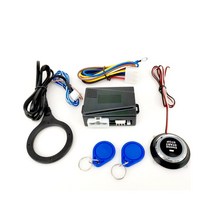 12V 자동차 엔진 푸시 스타트 점화 스타터 키리스 스톱 시스템 버튼 원격 SQ9002X, [01] as shown