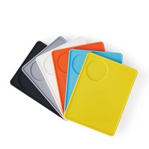 카페드코나 바리스타 컬러 실리콘 탬핑 메트 테이블 매트형 탬퍼 템핑 템퍼 디스트리뷰터 거치대 받침대 (6Colors), 카페드코나 실리콘 탬핑 매트 매트형 옐로우