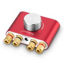 Nobsound NS-01G TPA3116 미니 50W + 50W 블루투스 5.0 앰프 AUX / USB DC12V, 레드