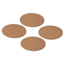 이케아 AVSKILD 아브스킬드 컵받침 코르크10cm 4개입 인테리어 미끄럼방지컵받침 디코스터 코르크받침 주방, 상세페이지 참조