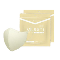 비움 마스크 KF94 디럭스 50매 (25매*2개) 대형 여름용 새부리형 오나미마스크, 25개입, 아이보리