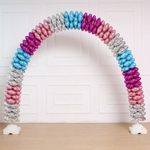 개업식 행사 입구장식 아치 은박풍선 세트, 아치풍선(아치대 별매), 아치(실버)