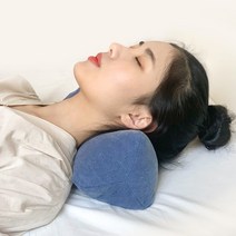아미앙스 목편한베개 메밀 경추베개 수건 목주름 예방, 핑크, 1개