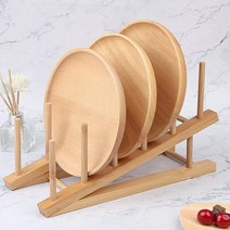 원목 접시거치대 그릇정리대 꽂이 후라이팬 컵 조리도구 주방
