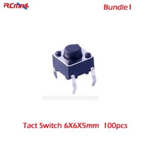 드론 조종기 리모콘 조종 RCmall 촉각 푸시 버튼 스위치 택트 6x6x7mm 4P DIP Arduino FZ1713, 02 번들 2